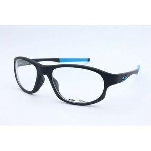 New Oakley Crosslink OX 8048-0156 Wrap Satin Black Eyeglasses Lenses 56mm